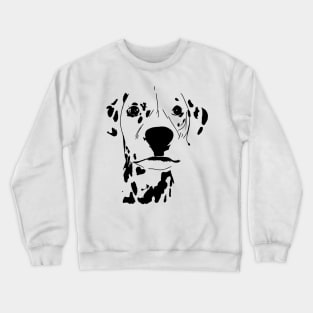 Dalmatian Face Crewneck Sweatshirt